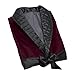 Regency New York Men's Smoking Jacket (Large, Burgundy)