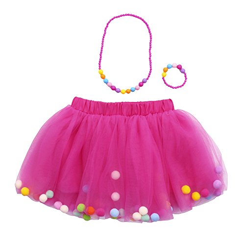 image for Yamally_9R_Baby Skirts Girls Ballet Tutu Skirts Dancewear Polka-Dot Fo