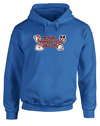 Serial Tamagotchi Killer, Printed Hoodie - Royal Blue/Transfer 2XL