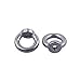 Eowpower 5 Pieces 304 Stainless Steel M8 Ring Eye Bolt Threaded Nuts
