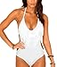Hanson V28 Padded One Piece Fringed Swimsuit Swimwear Monokini