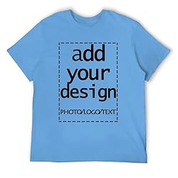 Custom Mens t Shitr Add Your Own Logo Text Photo