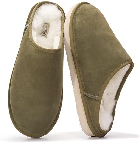 KOOLABURRA BY UGG  Men\'s Tan Suede Slip-On Shearling-Lined Loafers Size 13 Koolaburra by UGG Men main image 2