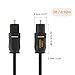 CableCreation Optical Digital Audio Cable,[5-Pack] 3FT Slim Fiber Optic Toslink Gold Plated Optical S/PDIF Cord for Home Theater, Sound Bar, TV, PS4, Xbox, VD/CD Player,Game Console& More,Black 1M