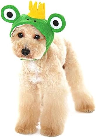 Menpet Chic Lovely Prince Frog Cartoon Design Style Pet Hat