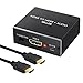 Proster HDMI Audio Extractor Converter HDMI to Optical Toslink SPDIF with 1M HDMI 1.4 Cable and 3.5mm Stereo Audio Splitter Adapter Support 4K x 2K 3D