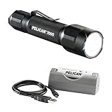 NEW 2017 Brighter & Rechargeable Pelican 7000 LED Flashlight. Comes with USB Charger & Battery kit. 4 programmable settings. Max 774 Lumens.