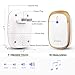Wireless Doorbell, 2 Plug in Receivers and 1 Transmitter (Battery installed), LED Indicator, Easy to Install, Penetrate 5 walls, 1300ft Range, 58 Chimes, 4 Level Volume, Waterproof