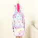   Unicorn Gifts Toys for Girls, BFYWB Soft Unicorn Hooded Bathrobe Sleepwear for Kids Toys for 4-5 Year Old Girls Unicorn Gifts for 4-5 Year Old Girls (Starry 4-5 Years)
