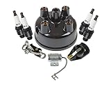 Woods Tisco MTK7FARH Ignition Tune Up Kit for Ford New Holland Tractor with Side Mount Distributor - Higher Heat Range Spark Plugs