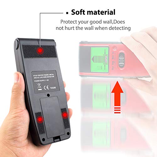 MAOZUA Stud Finder Sensor Wall Scanner 4 in 1 Multi Function Electronic Stud Sensor Finders Wall Detector Center Finding with LCD Display Sound Warning for Wood/Live AC Wire/Metal/Studs Detection - Thumbnail 5