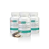 PernaPure Green Lipped Mussel Capsules - Omega 3 Fatty Acid, Chondroitin, Calcium Supplement for Joint Health, Anti-Inflammatory, Arthritic Care - for Human Use (3 Bottles)