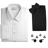 Tuxedo Shirt, Cummerbund, Bow Tie, Cufflink & Studs Set