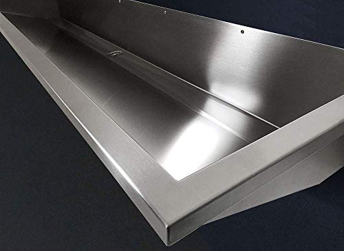 FRG Edelstahl 180 cm Rinne/Becken/Ausgussbecken/Waschrinne/Waschbecken/Waschtrog/Edelstahlrinne/Edelstahlbecken FRG – Bild 5