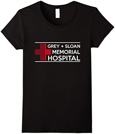 Womens Grey Sloan Memorial Hospital Intern Shirt Medium Black