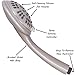 Aqua Elegante 6 Function Luxury Handheld Shower Head - Adjustable Pressure Rainfall Spray With Removable Nozzle, Brushed Nickel