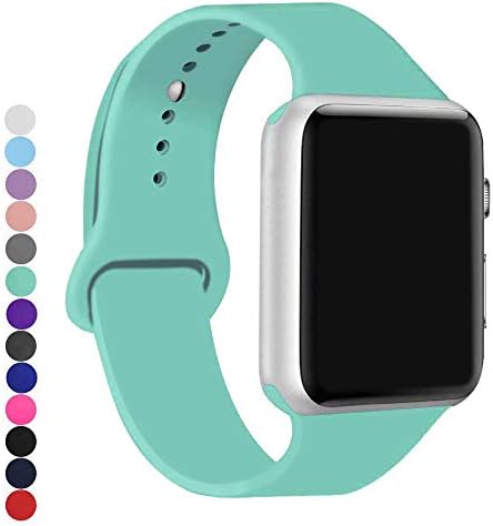 a8Miss Sport Band Compatible for Apple Watch 38mm 42mm Series 1, Series 2,Series 3 & 40mm 44mm Series 4 (Mint Green, 42mm(44mm) S/M)