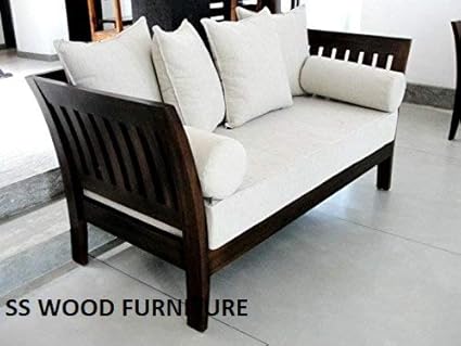 Ss Wood Furniture 3 1 1 Sheesham Wooden 5 Seater Sofa Set With