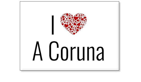 Mundus Souvenirs - Amo A Coruna, Imán para Nevera (diseño 1 ...
