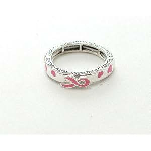 Amazon.com: Breast Cancer Awareness Pink Ribbon Stretch ...