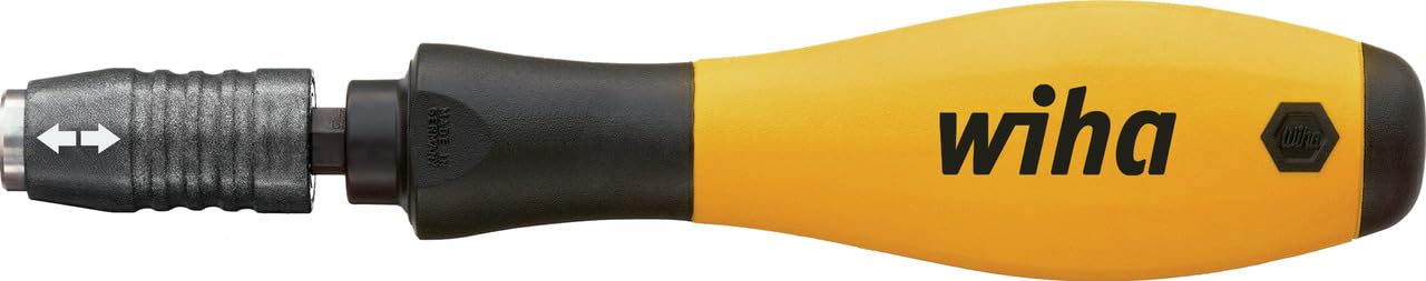 Wiha ESD-Safe Bit Holder with Handle and Quick-Change Mechanism 0.25-Inch .387ESD 0.25-Inch Centrofix, Red, 387ESD1403501