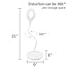 KUWAN LED Desk Lamp Dimmable Touch Sensor Lamp Eye Care Lamp Light with Adjustable Flexible Gooseneck Rechargeable USB Charging Port for Home Kids Students Teen Reading
