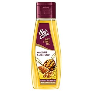 Hair & Care with Walnut & Almond,Non-Sticky Hair Oil, 300 ml