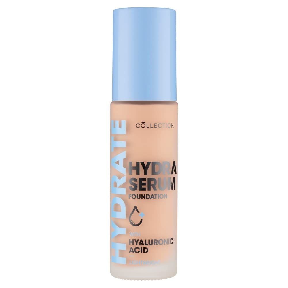 Collection Cosmetics Hydra Serum Foundation, Breathable Formula for Glowy Skin, 30ml, Buttermilk