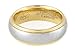 Oceanus Tungsten Rings for Men Women Wedding Band Two Tones Gold Silver Engagemen Ring 6mm 8mm Sizes 5-11.5