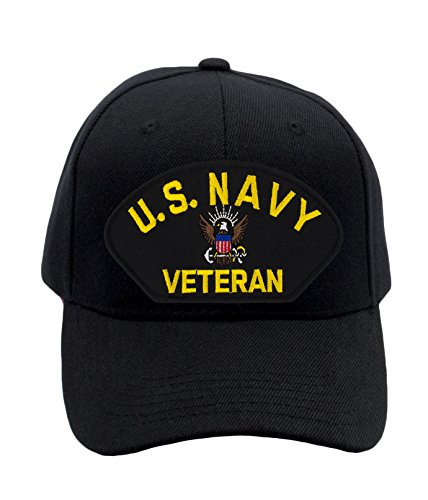 US Navy Veteran Hat / Ballcap Adjustable-Back "One Size Fits Most"