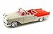 1957 Oldsmobile Super 88 Convertible, Orange & Beige - Yatming 92758 - 1/18 Scale Diecast Model Toy Car