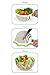 Urban Trend Smart Cut Salad - Rinse, Cut & Serve - Combines Elegant Salad Bowl, Strainer, Colander, Chopping Guide, and Cutting Board - Fresh Vegetable and Fruit Salad Maker in Less Than 60 Seconds