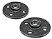 Pipe Decor 1/2 in. FPT 1/2 in. Dia. x 1-1/4 in. L Black Malleable Iron Floor Flange