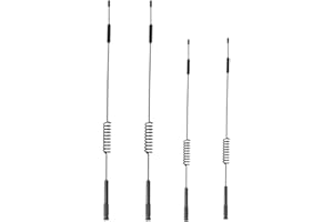 RCJTCQX 2 Sets Metal RC Car Decorative Antenna for 1/10 TRX-4 TRX4 Ford Bronco D90 D110 Tamiya CC01 Axial SCX10 90046 Upgrade Parts(Black