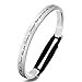 Lywjyb Birdgot You are Braver Than You Believe Stainless Steel Quote Hairband Bracelet Cuff Bracelet for Women Girls