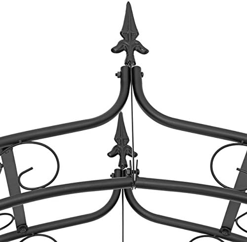 Relaxdays Arco de Metal Punta para Rosas 10020028-Arco, Negro ...