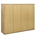 ECR4Kids Birch 16-Section Slim-Fit School Coat Locker with Hooks and Storage for Kids