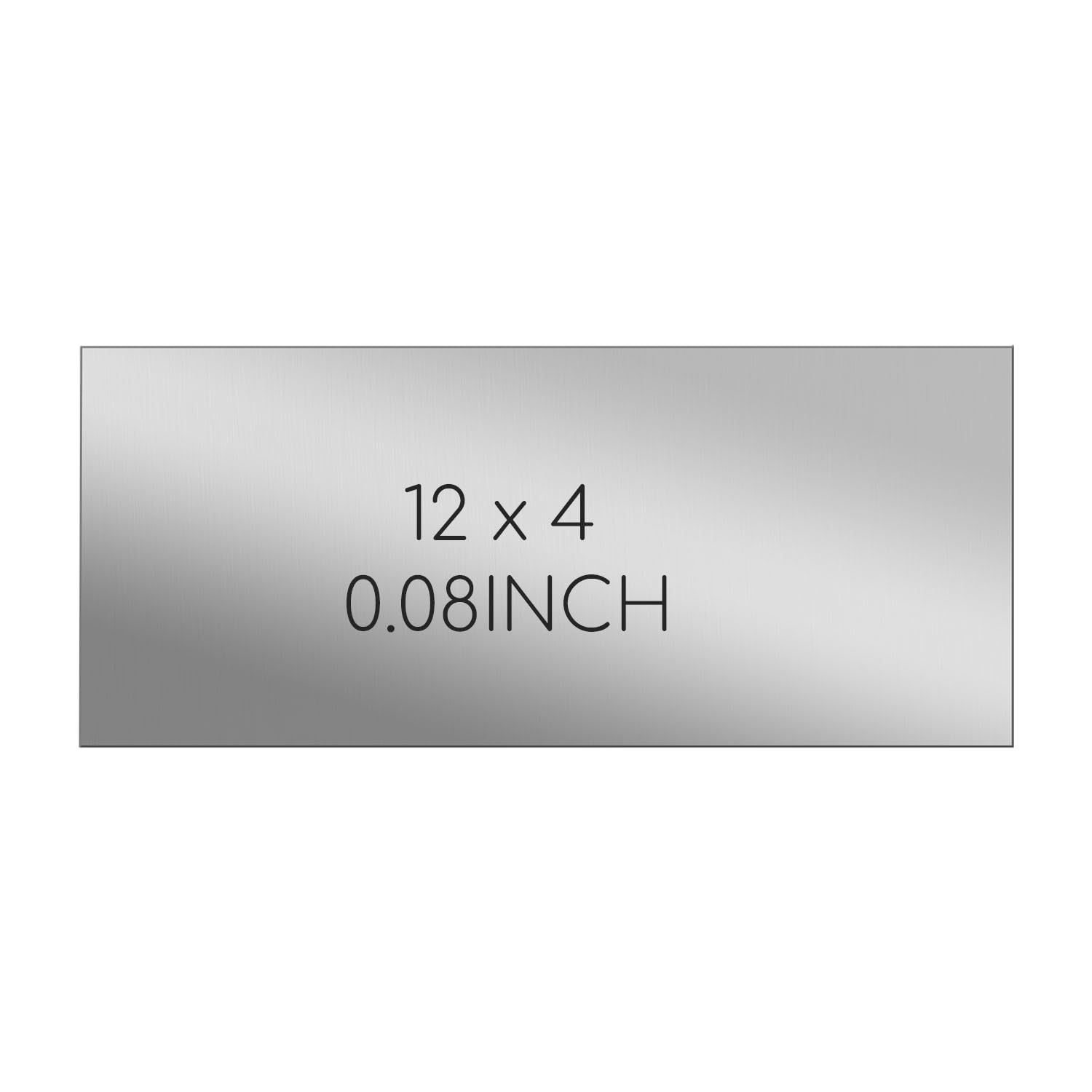 View 1 of 1 Pcs 304 Stainless Steel Sheet, 4" x 12" x 0.08" Stainless Steel Plates, 14 Gauge Metal Plates for Crafting, DIY?Industrial and Home Decoration Industries (100x305x2mm)