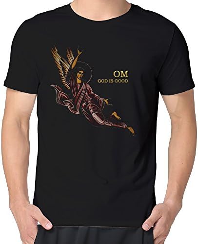Om Experimental Psychedelic Rock Band Man's 100% Cotton Tshirt Black