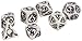Q-Workshop Dragon Black & White RPG Ornamented Dice Set 7 Polyhedral Pieces