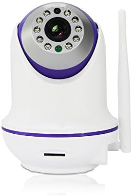 KEHAN K10 HD 720P Wireless IP Security Camera Pan-Tilt Video Baby Monitor Camcoder with Two-Way Audio/ Night Vision / Motion Detection 16GB Memory Card (Purple)