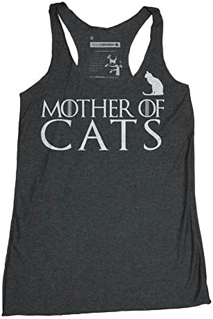 HouseBroken Mother of Cats Game of Thrones Women's Tank Top - Vintage Black - Medium