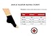 Doctor Developed Copper Ankle Compression Sleeve/Ankle Support, Ankle Brace, Foot Sleeve [Single] and Doctor Written Handbook —Guaranteed Arthritis Relief, Plantar Fasciitis & More (L)