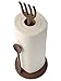 Fork and Spoon Cast Iron Paper Towel Holder – Metal, Heavy Duty, Rustic, Vintage, Recycled, Decorative Gift Idea – 6.5” Diameter Base / 15.75” Tall -by Comfify