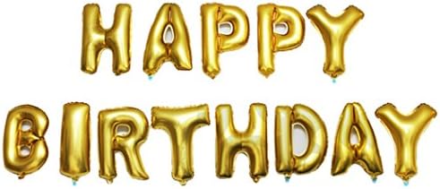 LoonPlanet Happy Birthday Balloons Banner ,Foil Balloons Letters Balloons Mylar Balloons for Birthday Party Decoration
