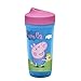 Zak Designs Toddleriffic Peppa Pig 8.7oz Sippy Cup for Toddlers - Patented PerfectFlo Adjustable Flow Valve and Leak-Proof Design, Peppa Pig