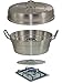 ALUMINUM WONDER POT Slow Cooker, 3 Quart, Oven Bakeware Cookware, Cooking Baking Cake Bread On Stove Top Gas, Made In Italy (Gas Not Included)