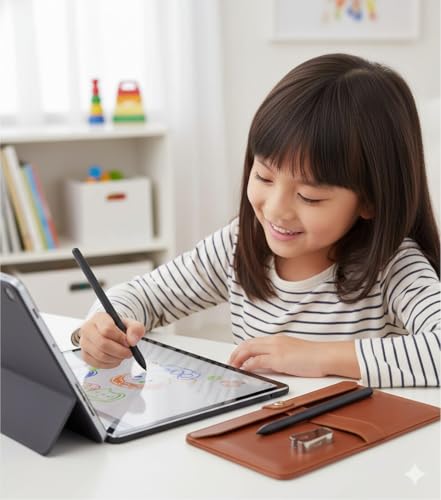 Caneta Touch S-Pen Compatível Galaxy Tab S6 Lite (Sm-P615 Sm-P620) C/Sensor Pressão + Pontas - Preto