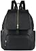 Leather Backpack, COOFIT Black Leather Backpack Women SchoolBag Casual Daypack