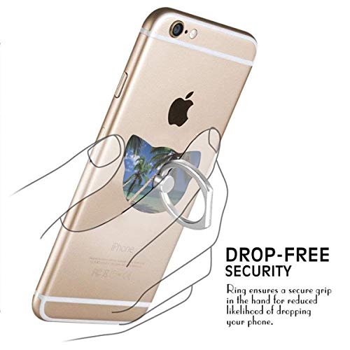 Phone Stand Coconut Palm Tree Cat Type Ring Cell Phone Stand Adjustable 360° Rotation Phone Stand for IPad Phone X/6/6s/7/8/8 Plus/7, Galaxy S9/S9 Plus/S8/S7 Android Smartphone - Thumbnail 4